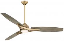 Minka-Aire F742L-SBR - MOLINO 65&#34; OUTDOOR CEILING FAN W/ LIGHT KIT