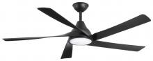 Minka-Aire F765L-CL - Transonic - 56&#34; Ceiling Fan W/LED Light Kit