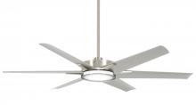 Minka-Aire F866L-BNW - DECO 65&#34; CEILING FAN W/CCT LED FOR OUTDOOR