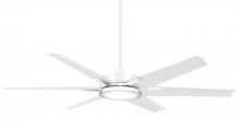 Minka-Aire F866L-WHF - DECO 65&#34; CEILING FAN W/CCT LED FOR OUTDOOR