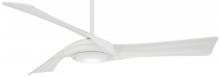 Minka-Aire F714L-WHF - CURL 60&#34; CEILING FAN W/ LED LIGHT