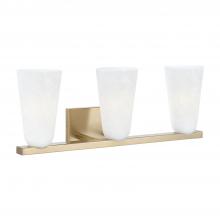 Capital 156931MA-556 - Romy 3-Light Vanity in Matte Brass with Faux Alabaster Glass