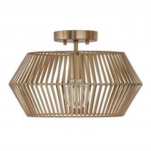 Capital 230311MA - Kaiya 1-Light Angular Metal Semi-Flush in Matte Brass