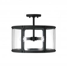 Capital 244931BI - Brennen 3 Light Dual Mount Semi-Flush or Pendant