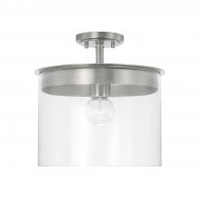 Capital 246812BN - Mason 1 Light Semi-Flush Mount