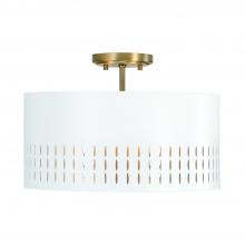 Capital 250231AW - Dash 3-Light Semi-Flush