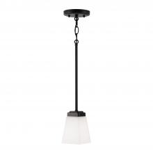 Capital 314411MB-334 - Baxley 1-Light Pendant in Matte Black with Soft White Glass Shade