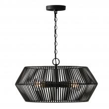 Capital 330341MB - Kaiya 4-Light Angular Metal Pendant in Matte Black