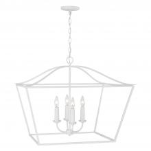 Capital 350641XW - Grady 4-Light Foyer Pendant Lantern in Textured White