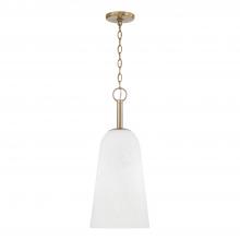 Capital 356911MA - Romy 1-Light Pendant in Matte Brass with Faux Alabaster Glass