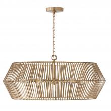 Capital 430361MA - Kaiya 6-Light Angular Metal Chandelier in Matte Brass