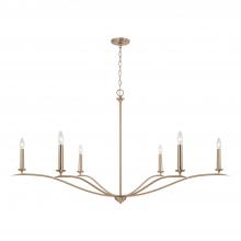 Capital 450661MA - Grady 6-Light Elongated Chandelier in Matte Brass