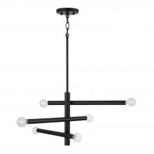 Capital 451261MB - Zane 6-Light Modern Sputnik Chandelier in Matte Black