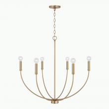 Capital 452161AD - Ansley 6-Light Chandelier in Aged Brass