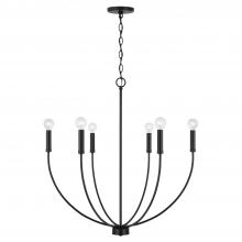 Capital 452161MB - Ansley 6-Light Chandelier in Matte Black