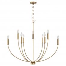 Capital 452191AD - Ansley 8-Light Chandelier in Aged Brass