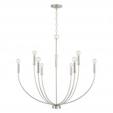 Capital 452191BN - Ansley 8-Light Chandelier in Brushed Nickel