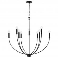 Capital 452191MB - Ansley 8-Light Chandelier in Matte Black