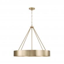 Capital 453041MA - Weller 4-Light Modern Circular Metal Chandelier in Matte Brass