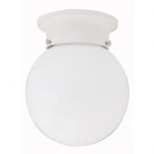 Capital 5569WH - Globe 1 Light Flush Mount