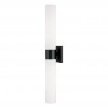 Capital 646221MB - Sutton 2-Light Dual Sconce in Matte Black with Soft White Glass