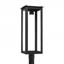 Capital 934643BK-GL - Hunt 1-Light Post Lantern in Black with Clear Glass GU Twist Lock Night Sky Friendly