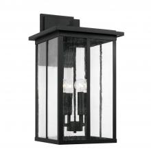 Capital 943843BK - Barrett 4 Light Outdoor Wall Lantern