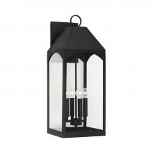 Capital 946341BK - Burton 4 Light Outdoor Wall Lantern