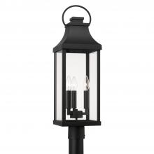 Capital 946432BK - Bradford 3 Light Outdoor Post Lantern