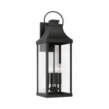 Capital 946441BK - Bradford 4 Light Outdoor Wall Lantern