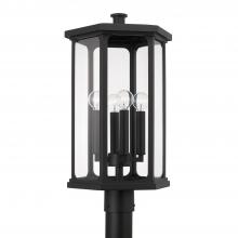 Capital 946643BK - Walton 4 Light Outdoor Post Lantern