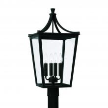 Capital 947943BK - Adair 4-Light Outdoor Post-Lantern