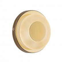 Kuzco Lighting Inc WS97204-MRB/FR - Stephord 4-in Metallic Brass/Frosted Glass LED Wall Sconce