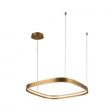 Kuzco Lighting Inc PD78019-VB - Yukon 19-in Vintage Brass LED Pendant