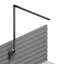 Koncept Inc AR1000-CD-MBK-SLT - Z-Bar Solo Desk Lamp with slatwall mount (Cool Light; Metallic Black)