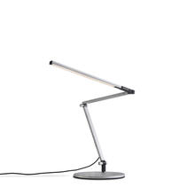 Koncept Inc AR3100-WD-SIL-DSK - Z-Bar mini Desk Lamp with base (Warm Light; Silver)