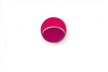 Koncept Inc GRW-S-CRM-MHP-PI - Gravy Wall Sconce - Chrome body, Matte Hot Pink plates - Plug-in