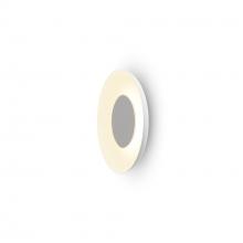 Koncept Inc RMW-09-SW-PTB-HW+18BD-MWT - Ramen Wall Sconce 9&#34; (Paintable White) with 18&#34; back dish (Matte White)