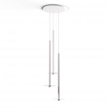 Koncept Inc CMP-C3-S-36-MWT+GCLR9 - Combi Pendant 36&#34; Circular 3 Combo Matte White with Matte White Canopy