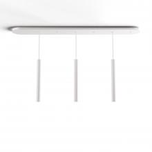 Koncept Inc CMP-L3-S-16-MWT - Combi Pendant 16&#34; Linear 3 Combo Matte White with Matte White Canopy