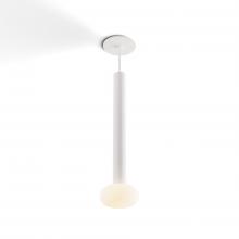 Koncept Inc CMP-S1-S-16-MWT+NA+GLB - Combi Pendant 16&#34; Single Unit Matte White with Matte White Canopy, Glass Ball attachment, Suspen