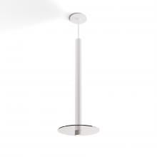 Koncept Inc CMP-S1-S-24-MWT+GCLR9 - Combi Pendant 24&#34; Single Unit Matte White with Matte White Canopy