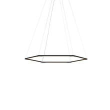 Koncept Inc ZBP-16-H-SW-MTB-CNP - Z-Bar Pendant Small Honeycomb, Soft Warm, Matte Black, 36&#34; x 32&#34;