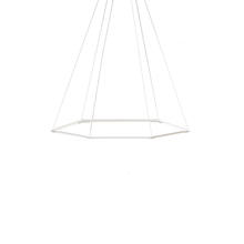 Koncept Inc ZBP-16-H-SW-MWT-CNP - Z-Bar Pendant Small Honeycomb, Soft Warm, Matte White, 36&#34; x 32&#34;