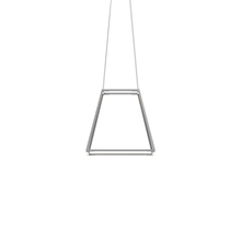 Koncept Inc ZBP-16-RS-SW-SIL-CNP - Z-Bar Pendant Rise Small Square, Soft Warm, Silver, 18&#34; x 18&#34; x 17&#34;