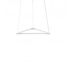 Koncept Inc ZBP-16-T-SW-MWT-CNP - Z-Bar Pendant Small Triangle, Soft Warm, Matte White, 18&#34; x 16&#34;