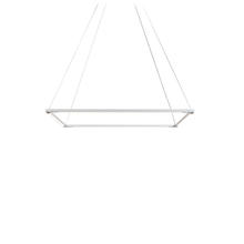 Koncept Inc ZBP-24-S-SW-MWT-CNP - Z-Bar Pendant Medium Square, Soft Warm, Matte White, 26&#34; x 26&#34;