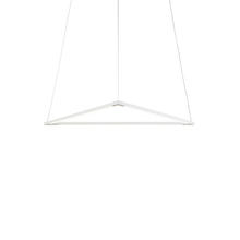 Koncept Inc ZBP-24-T-SW-MWT-CNP - Z-Bar Pendant Medium Triangle, Soft Warm, Matte White, 26&#34; x 23&#34;