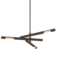 Troy F6885-BRZ/PBR - Hendrix Chandelier