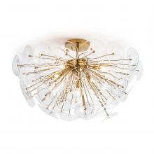 Regina Andrew 16-1232CLR - Poppy Glass Semi Flush Mount